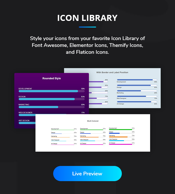 Ansh Elementor Elements Icon Library